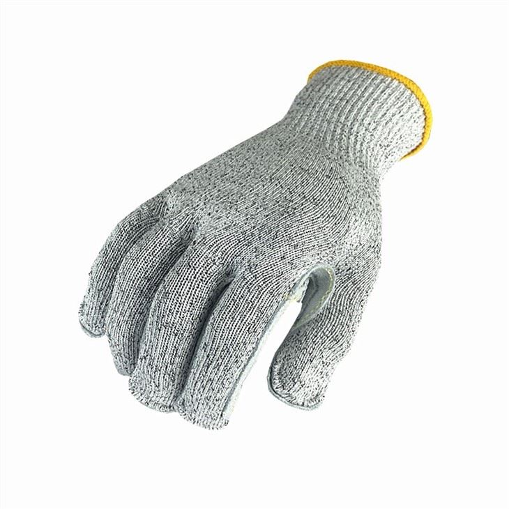 Heavy Duty HPPE Cut Resistant Palm Leather Mechanics Construction Gloves